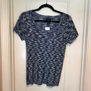NWT Rue21 Blue/Black/White Top